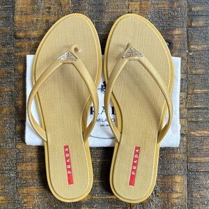 Prada Women's Gold Sandals